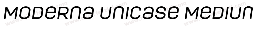 Moderna Unicase Medium Italic字体转换